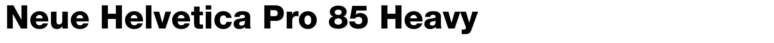 Neue Helvetica Pro 85 Heavy